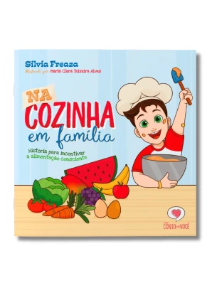 Livro infantil Na cozinha em família frente