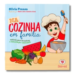 Livro infantil Na cozinha em família frente